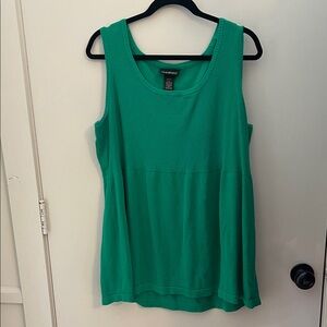 Lane Bryant Vibrant Green Tank Top